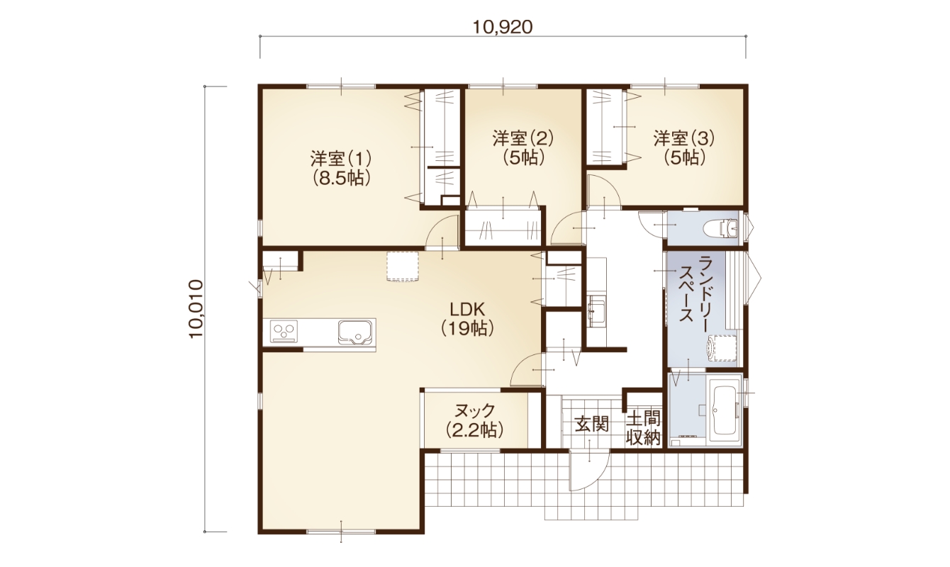 平屋29S6.0c 間取り