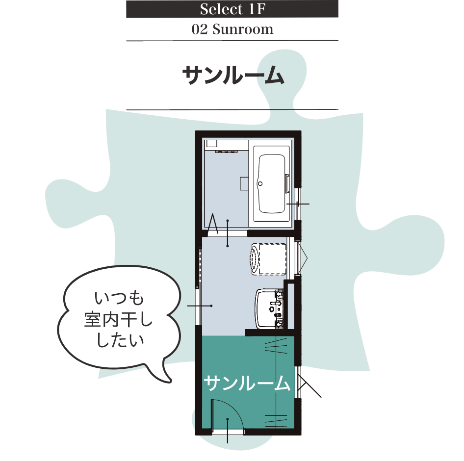 Select 1F 02 Sunroom サンルーム