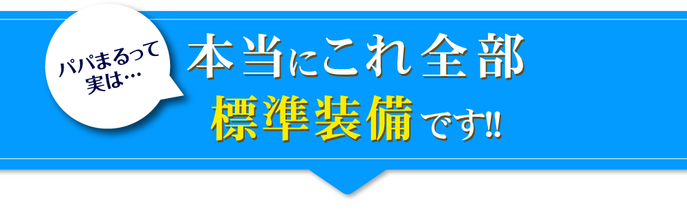 本当にこれ全部標準装備です!!